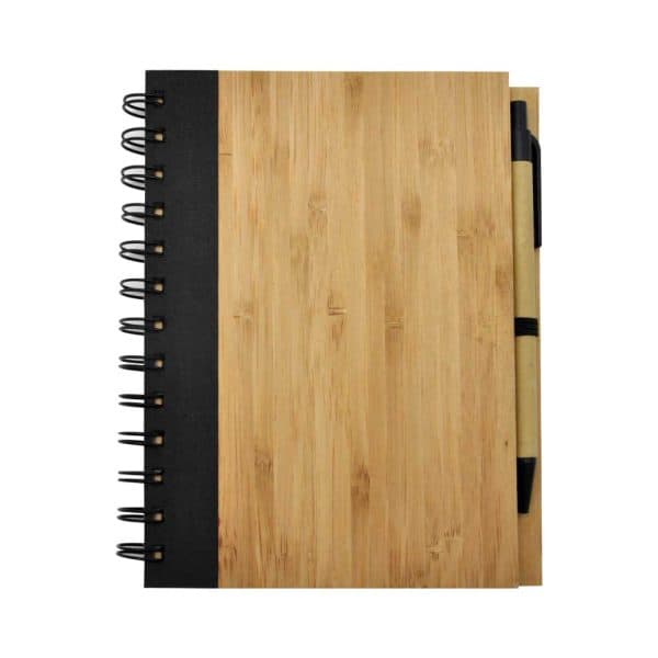 Bamboo Notebook with Pen - View 1