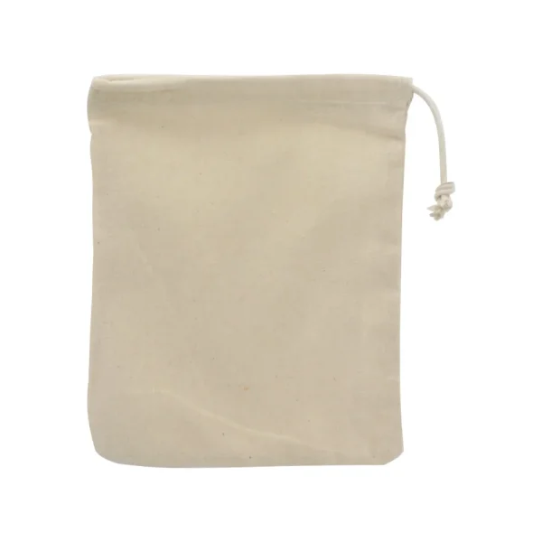 Cotton Pouch with Drawstring - View 1