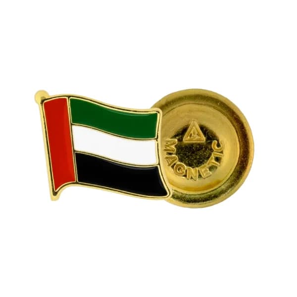 UAE Flag Design Badges with Magnet Attachment - View 1