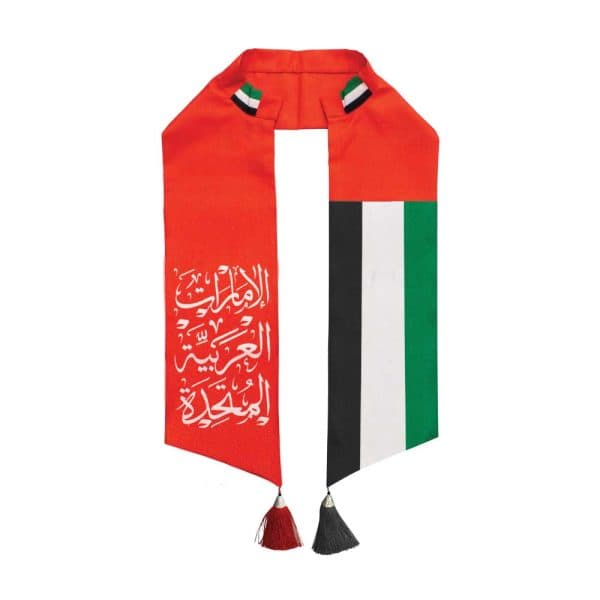 UAE Flag Satin Scarf - View 1