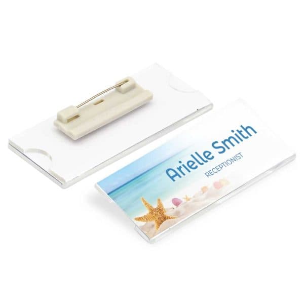 Reusable Acrylic Name Badges - View 1