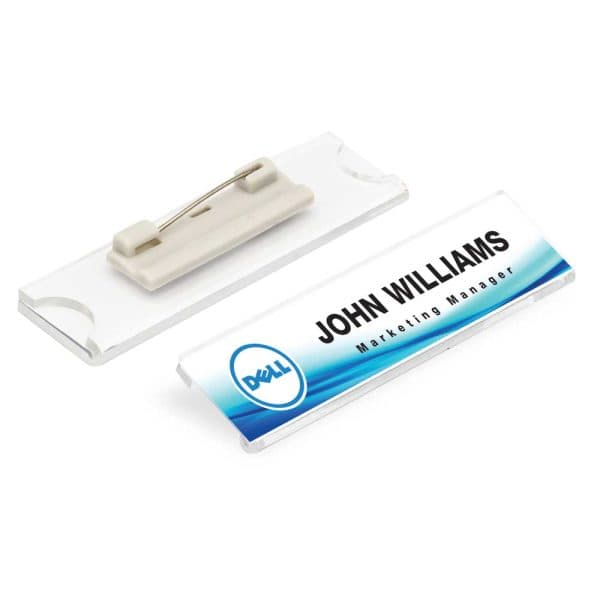 Reusable Acrylic Name Badges - View 1