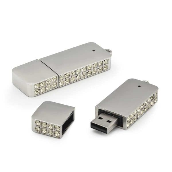 Crystal Studded USB Flash Drives - View 1