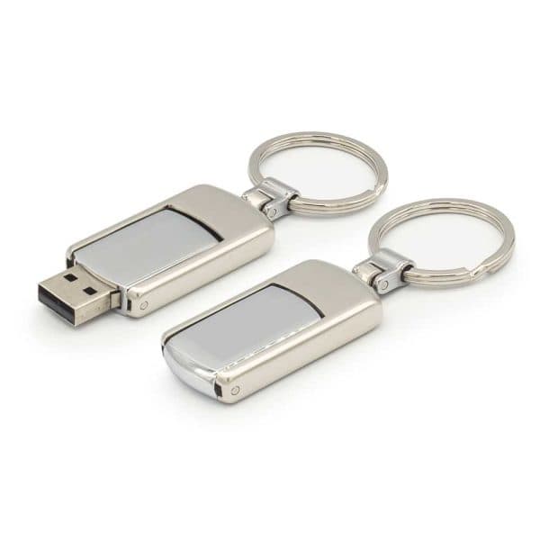 Flip Style Metal USB Flash Drives - View 1
