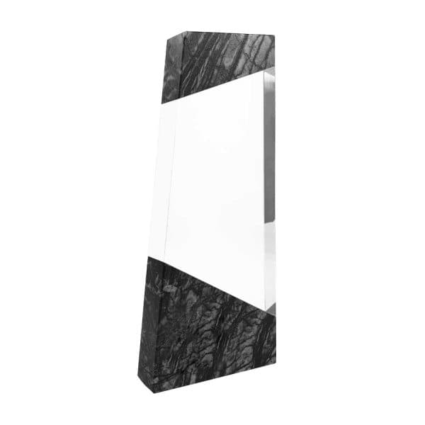 Crystal Awards Top & Bottom Marble Design with Gift Box