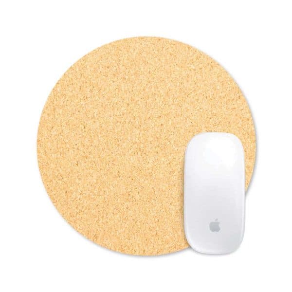 Eco-Friendly Cork Round Mouse Pads - View 1