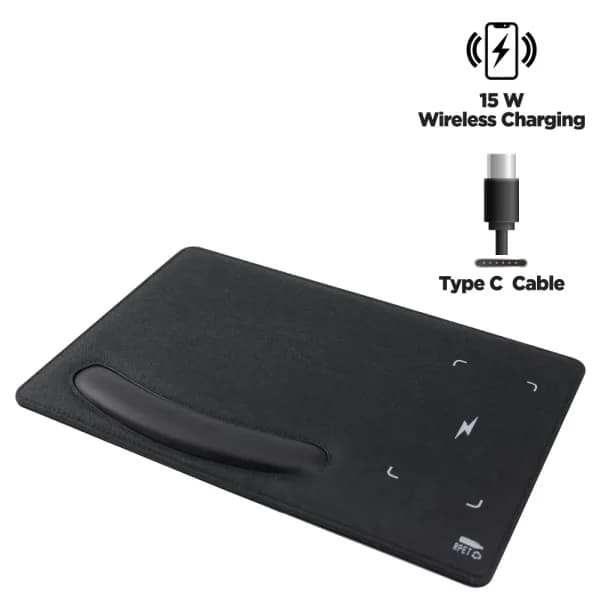 15W Wireless Fast Charging Mousepads/Forearm Support Type C - View 1