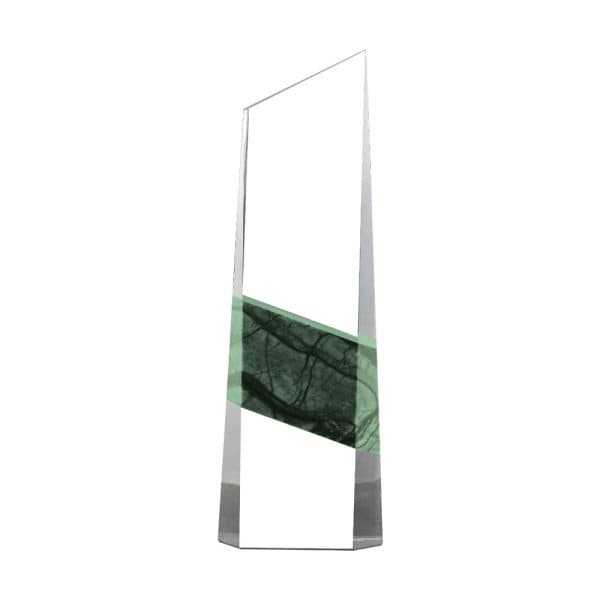 Vertical Crystal and Marble Awards in Hardboard Box - View 1