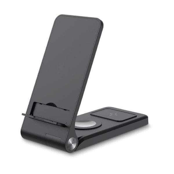 Foldable Wireless Charging Station 15W & Light-up Logo - View 1