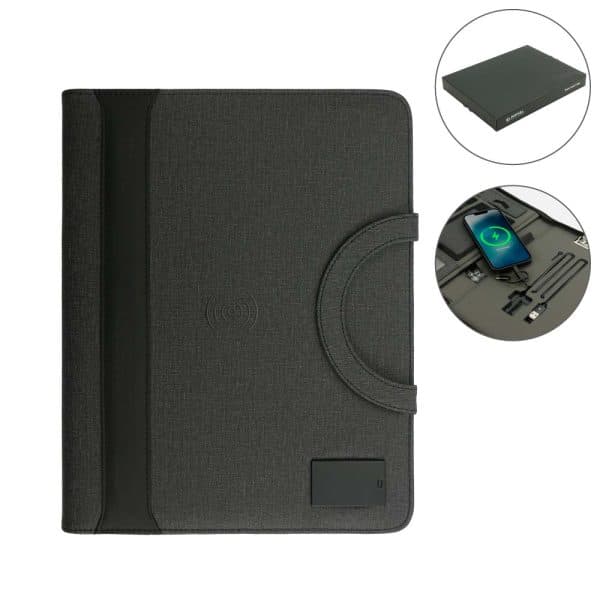 Dorniel Portfolio A4, Wireless Powerbank 8000mAh & LED Logo - View 1
