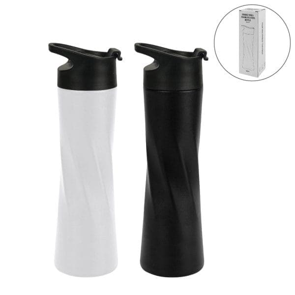 Double Wall SS Bottles Slim Waist Design Flip top Lid 500ml - View 1