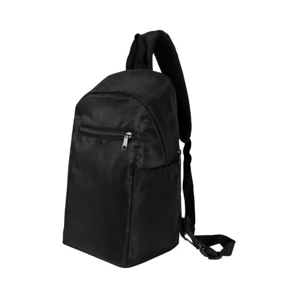 Sling Crossbody Bags In Black Nylon Material - View 1