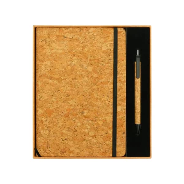 Cork Notebook and Ball Pen Gift Sets - View 1